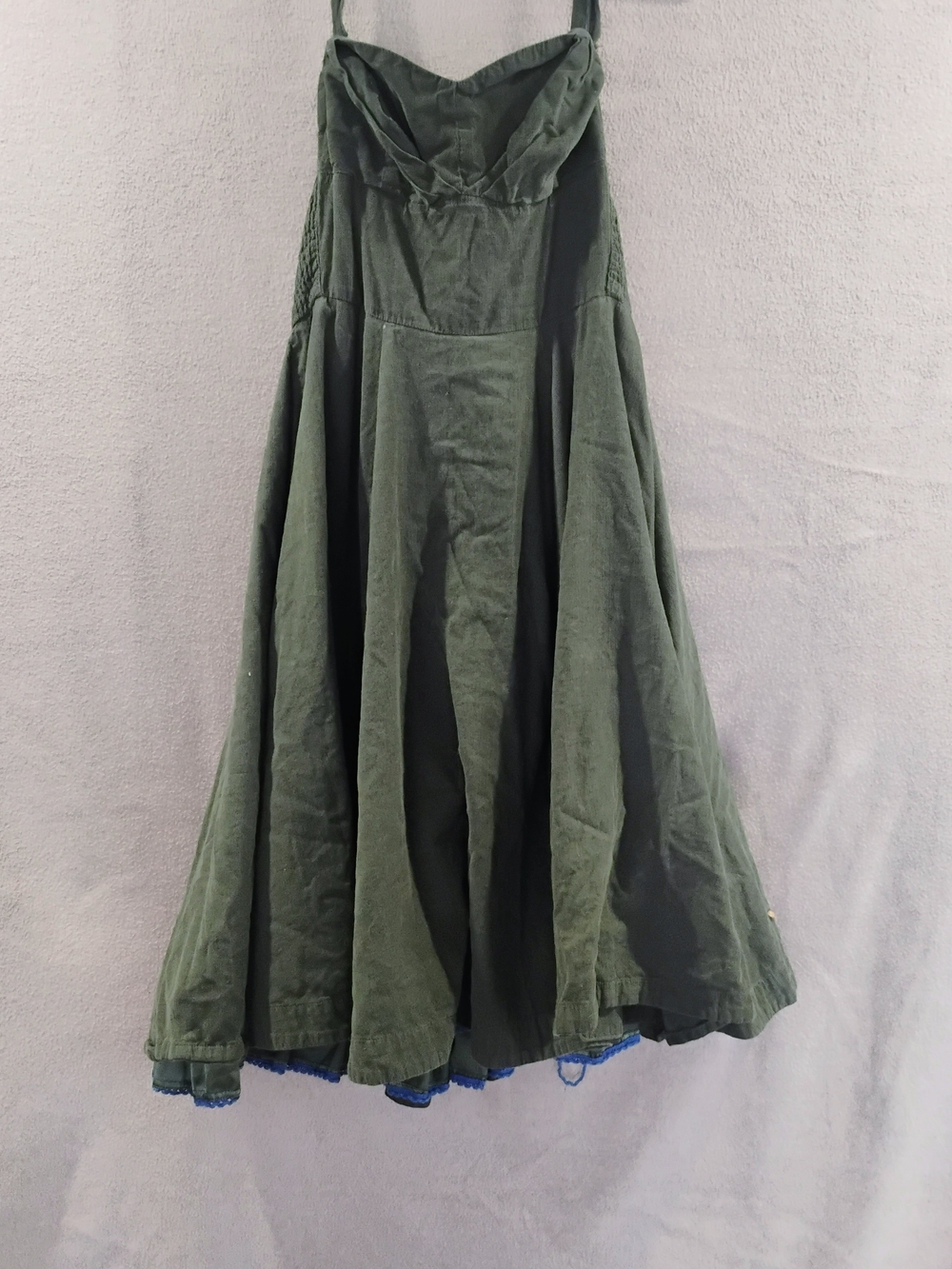 Women’s Olive Green Circle Skater Dress